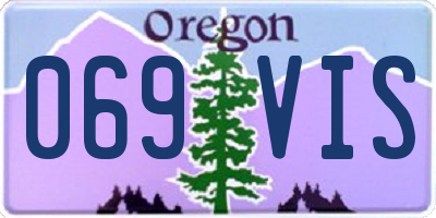 OR license plate 069VIS