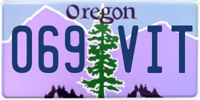 OR license plate 069VIT