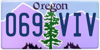 OR license plate 069VIV