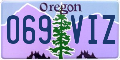OR license plate 069VIZ