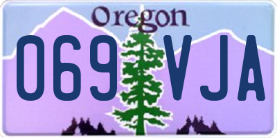 OR license plate 069VJA