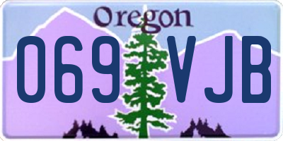 OR license plate 069VJB