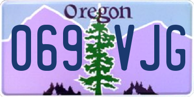 OR license plate 069VJG