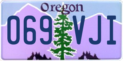 OR license plate 069VJI