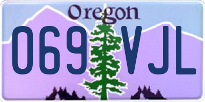 OR license plate 069VJL