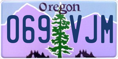 OR license plate 069VJM