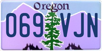 OR license plate 069VJN