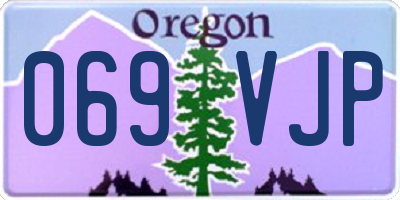 OR license plate 069VJP
