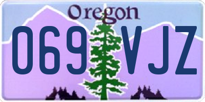 OR license plate 069VJZ