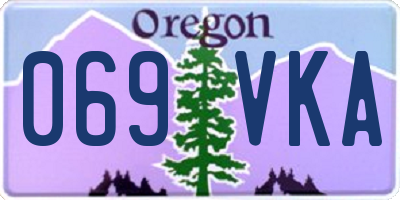 OR license plate 069VKA
