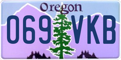 OR license plate 069VKB