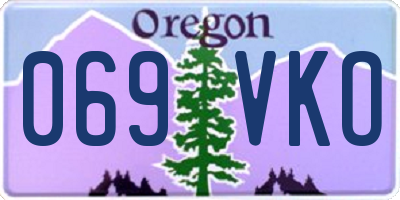 OR license plate 069VKO