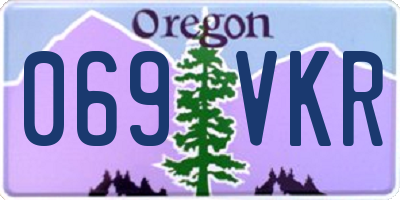 OR license plate 069VKR