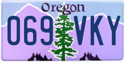 OR license plate 069VKY