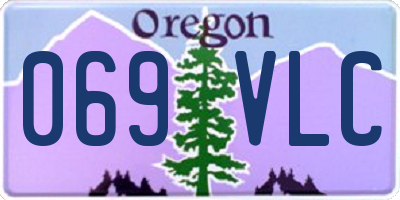 OR license plate 069VLC