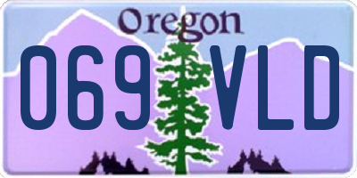 OR license plate 069VLD