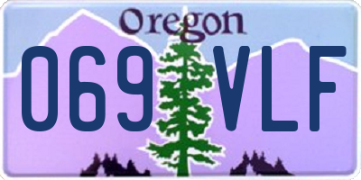 OR license plate 069VLF