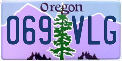 OR license plate 069VLG