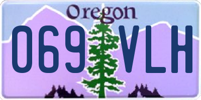 OR license plate 069VLH