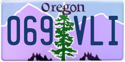 OR license plate 069VLI