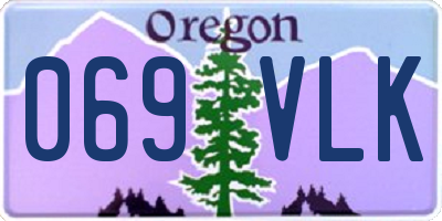 OR license plate 069VLK