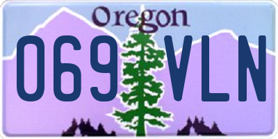 OR license plate 069VLN