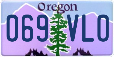 OR license plate 069VLO