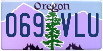 OR license plate 069VLU