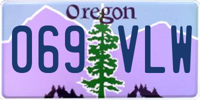 OR license plate 069VLW
