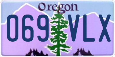 OR license plate 069VLX