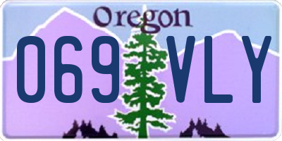 OR license plate 069VLY