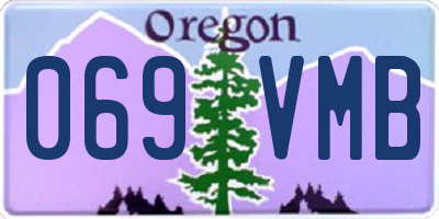 OR license plate 069VMB