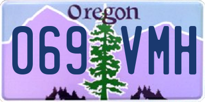 OR license plate 069VMH