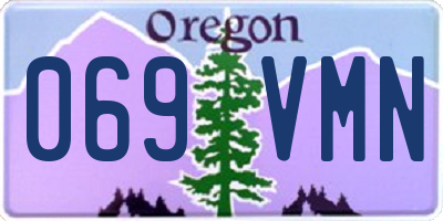 OR license plate 069VMN