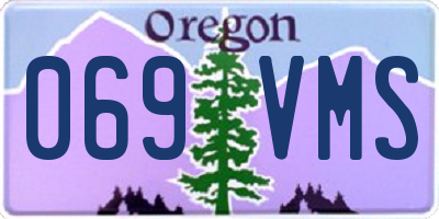 OR license plate 069VMS