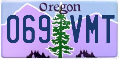 OR license plate 069VMT