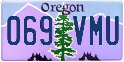 OR license plate 069VMU