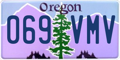 OR license plate 069VMV