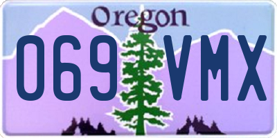 OR license plate 069VMX