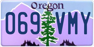 OR license plate 069VMY