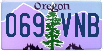 OR license plate 069VNB