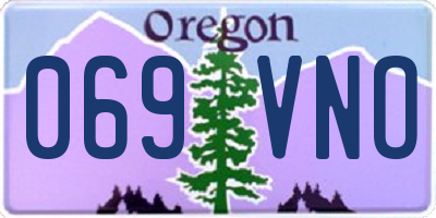 OR license plate 069VNO
