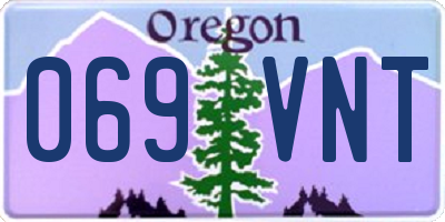 OR license plate 069VNT