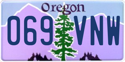 OR license plate 069VNW