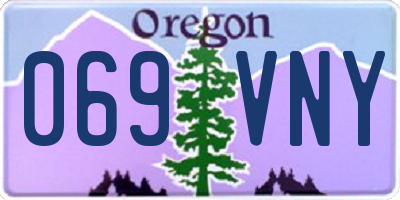 OR license plate 069VNY