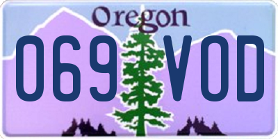 OR license plate 069VOD