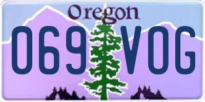 OR license plate 069VOG