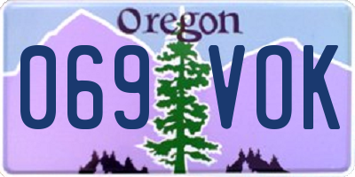 OR license plate 069VOK