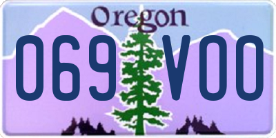OR license plate 069VOO
