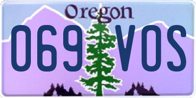 OR license plate 069VOS